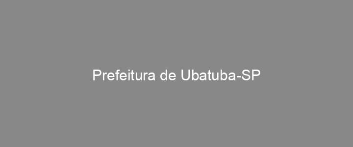 Provas Anteriores Prefeitura de Ubatuba-SP